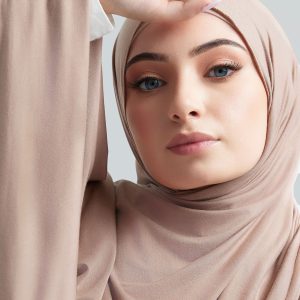 Beige Luxe Jersey Hijab