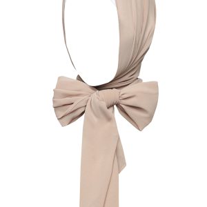 Beige Plain Hijab