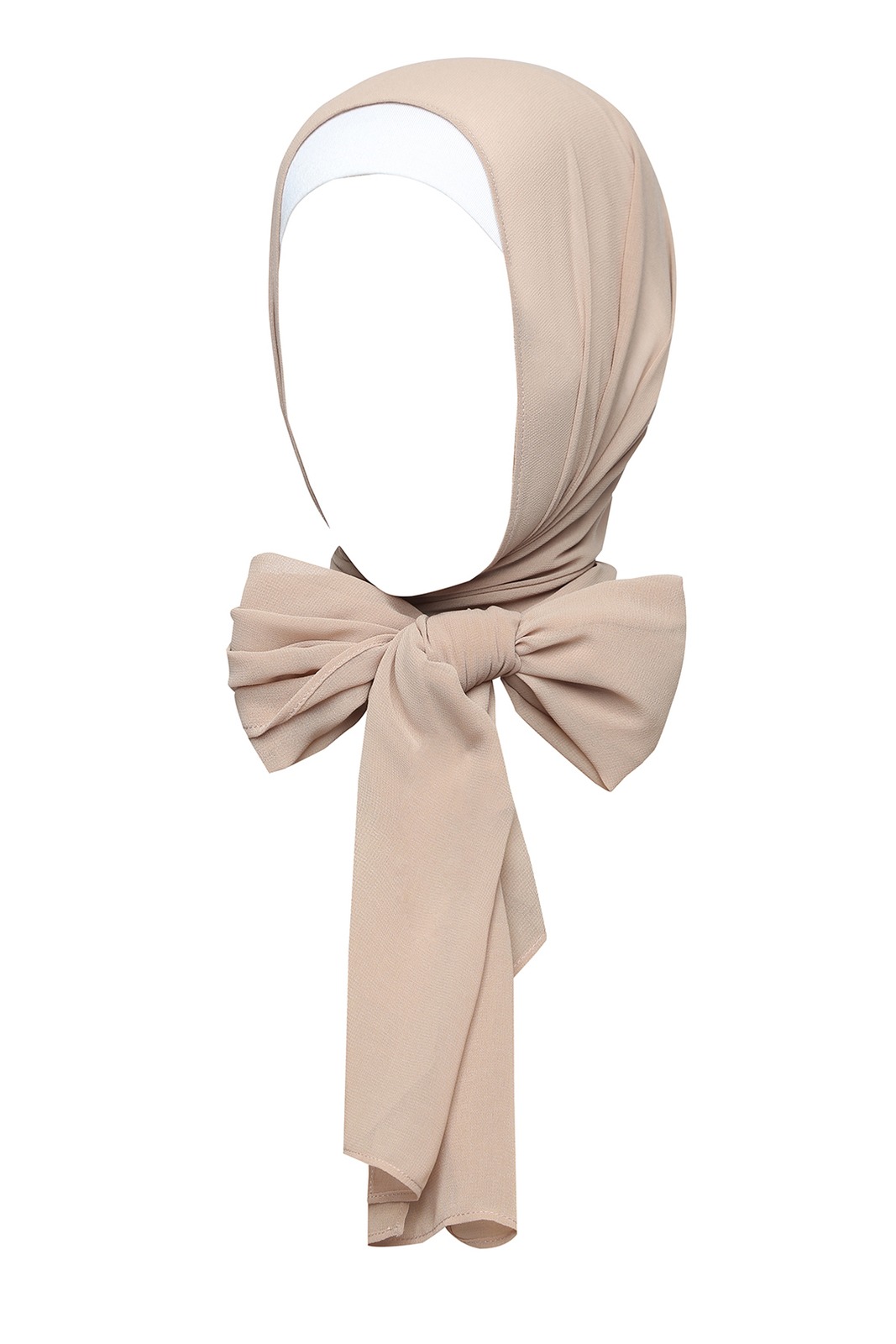 Beige Plain Hijab