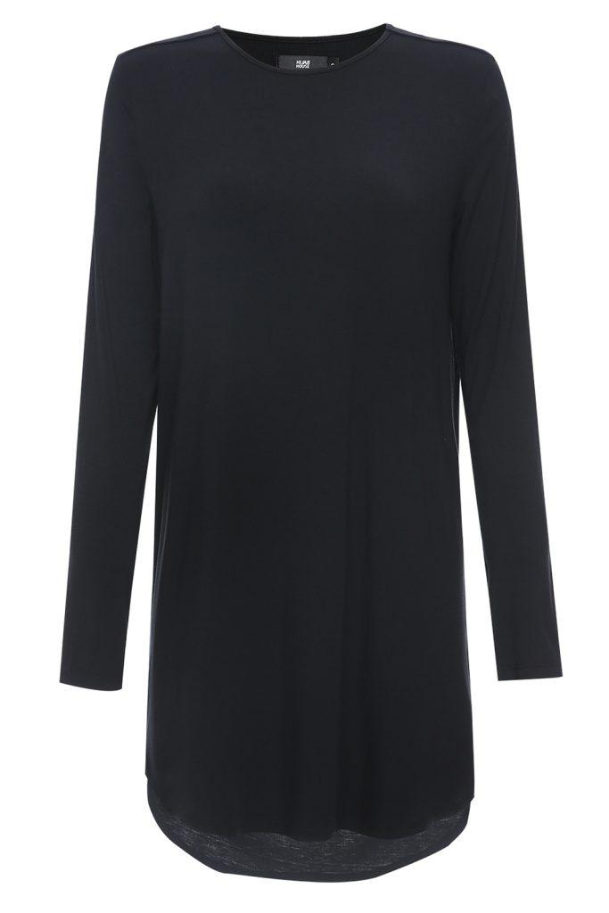 Black Mid Length Lightweight Top
