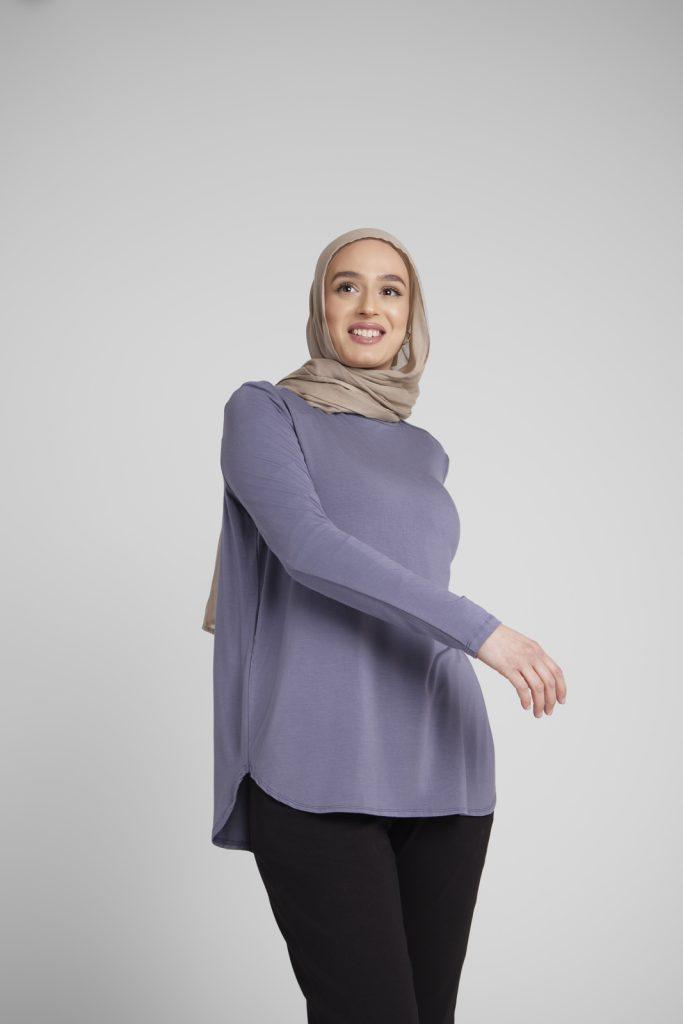 Denim Blue Lightweight Top