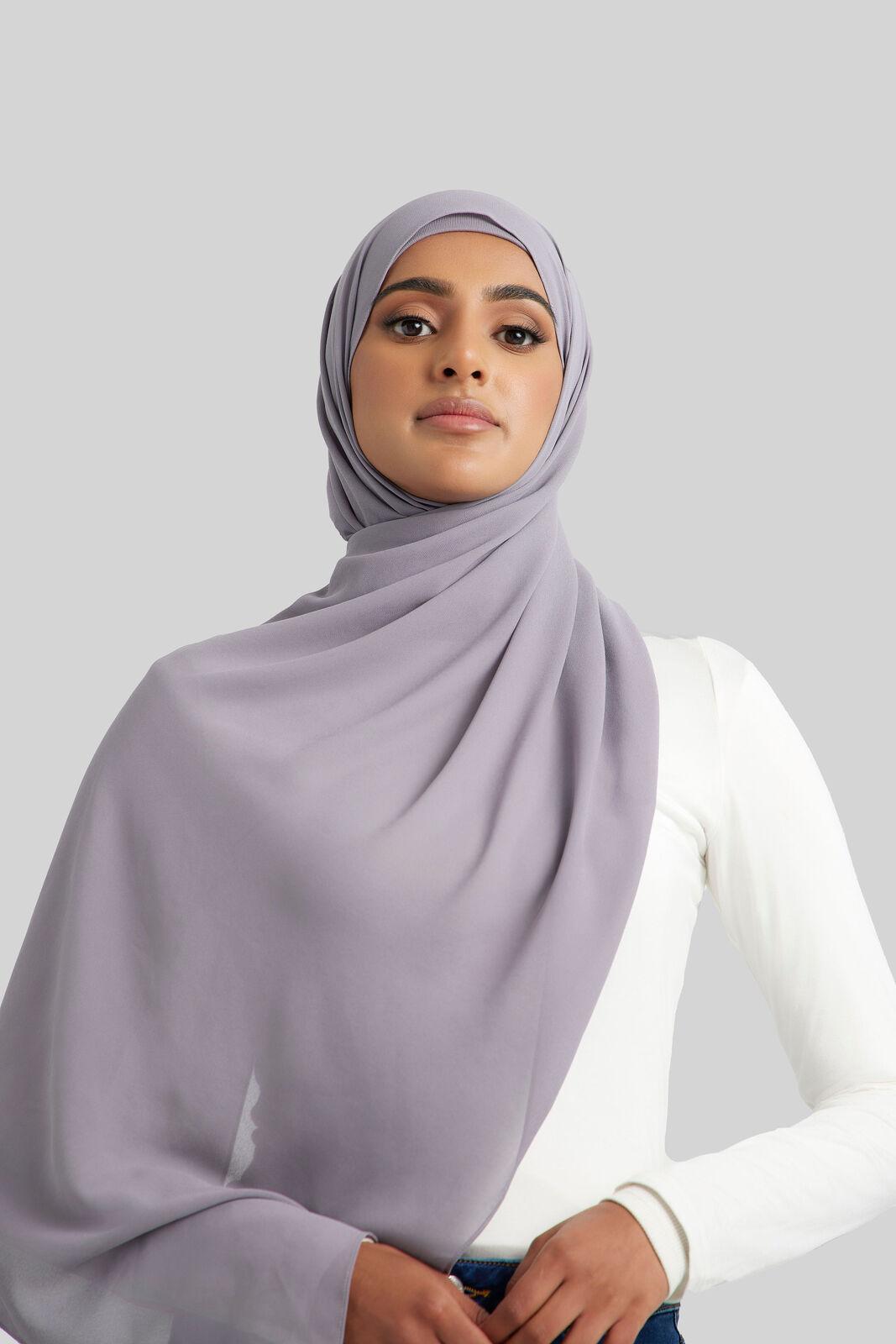 Grey Instant Hijab