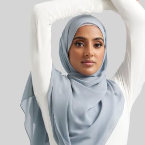 Slate Grey Plain Hijab