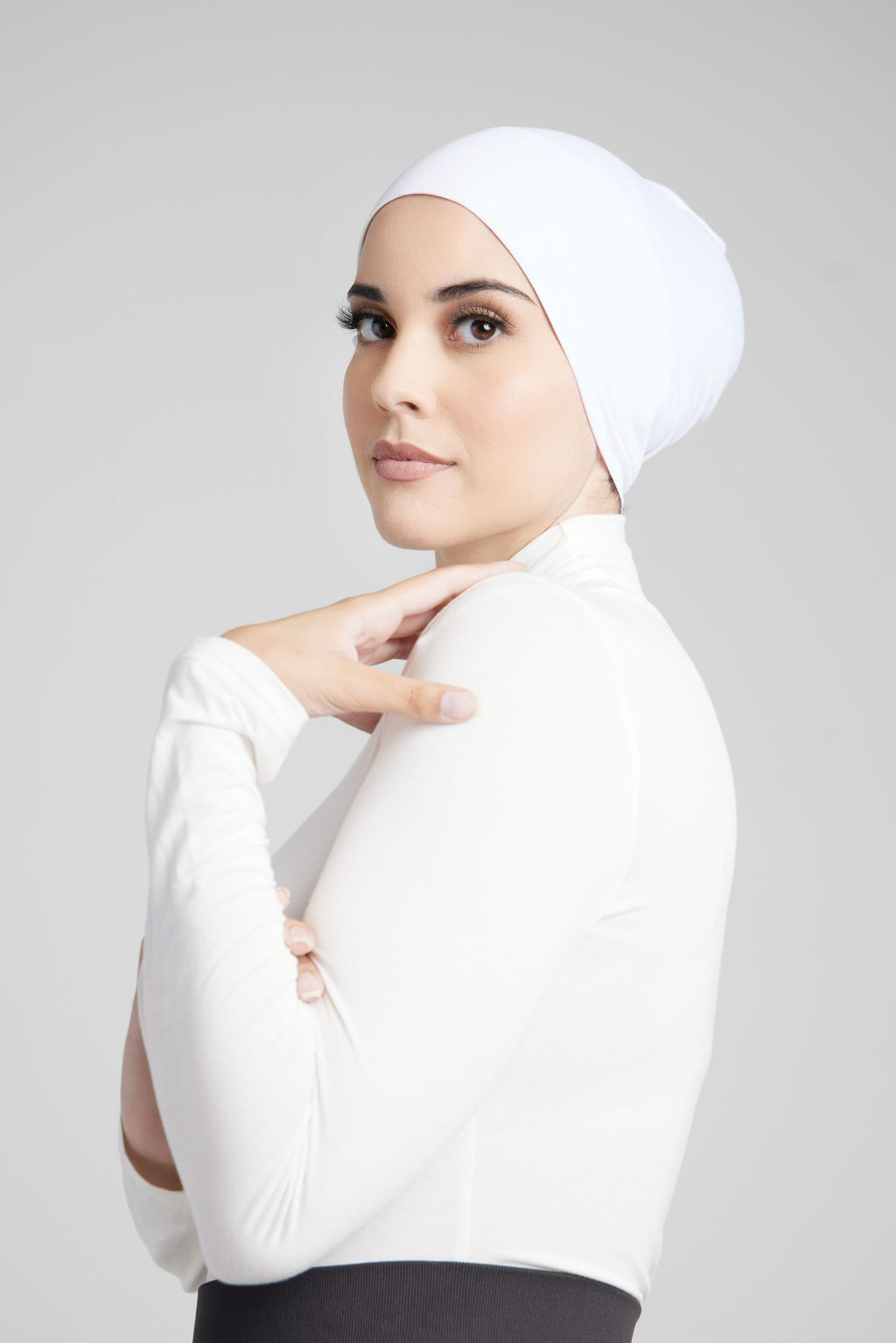 White Closed Cap