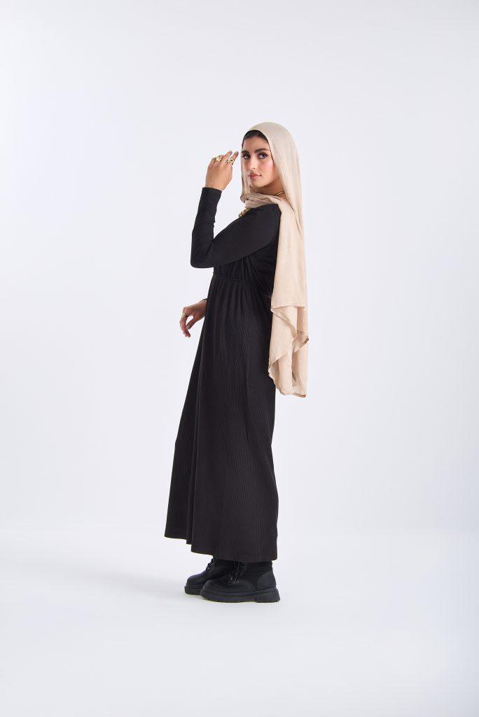 Black Basic Hijabi Dress