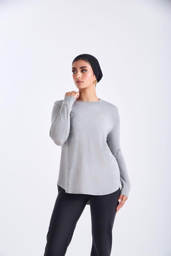 Grey Lightweight Top