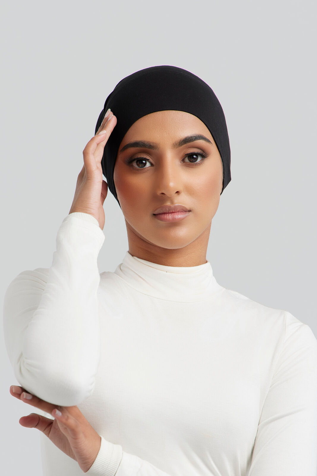 Black Open Cap