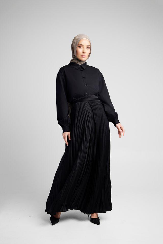 Black Wrap Skirt