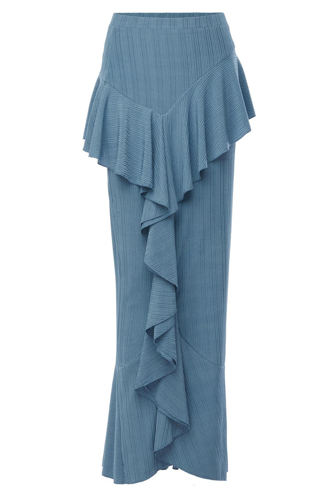 Blue Ruffle Skirt