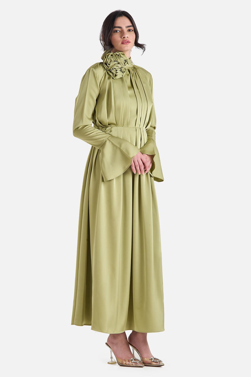 Green Flower Dress