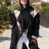 Black Trench Coat with Hoodie