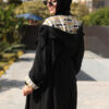 Black Trench Coat with Hoodie