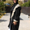 Black Trench Coat with Hoodie