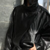 Black Funlle Neck Jacket
