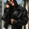 Black Funlle Neck Jacket
