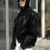 Black Funlle Neck Jacket