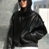 Black Funlle Neck Jacket