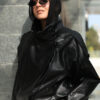 Black Funlle Neck Jacket