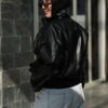 Black Funlle Neck Jacket