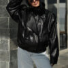 Black Funlle Neck Jacket