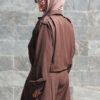 Brown Pleated Pin Stripe Jacket