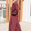 Burgundy Pleated Pin Stripe Jacket