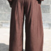 Brown Volume Trousers with Darts