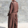 Brown Volume Trousers with Darts