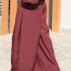 Burgundy Volume Trousers with Darts