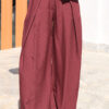 Burgundy Volume Trousers with Darts
