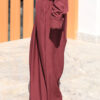Burgundy Volume Trousers with Darts