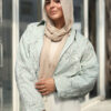 Mint Bomber Stripe Jacket